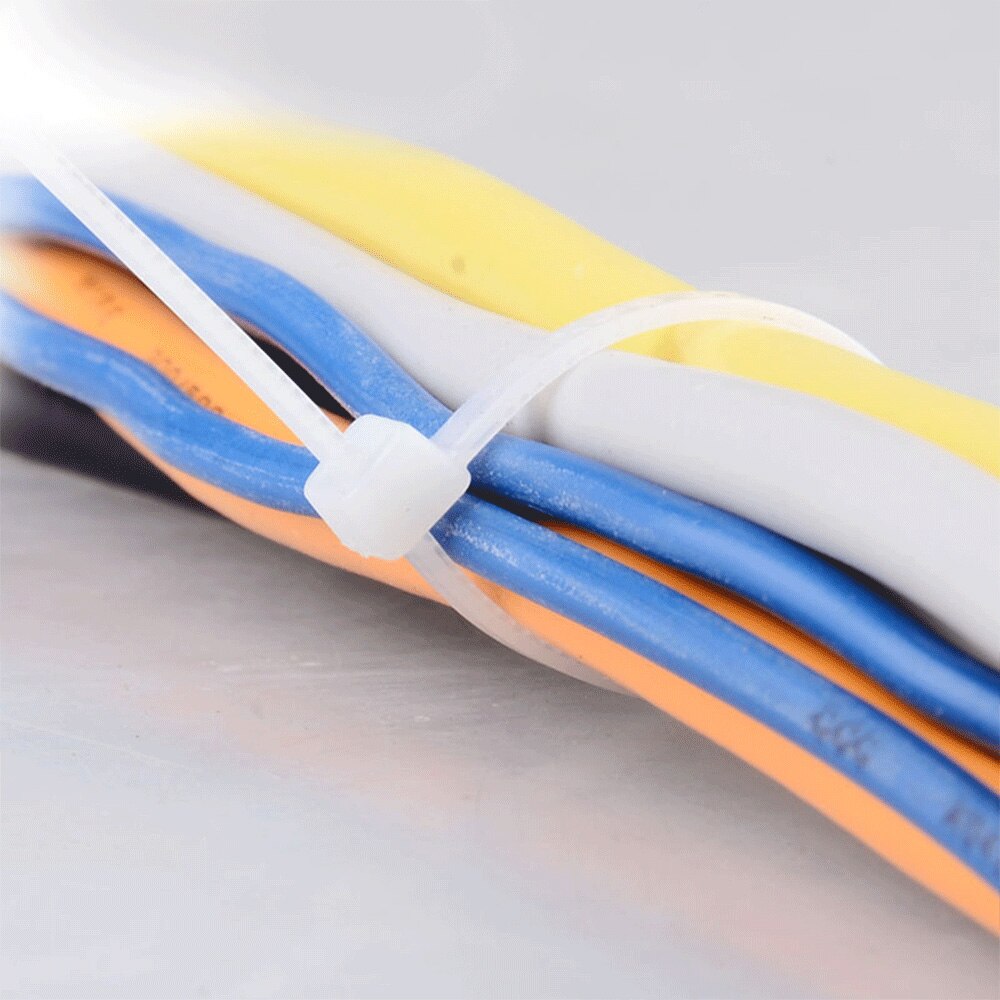 100 st/ självlåsande plast nylon tråd kabel zip ties mix kabel trådar fäst loop kabel olika specifikationer