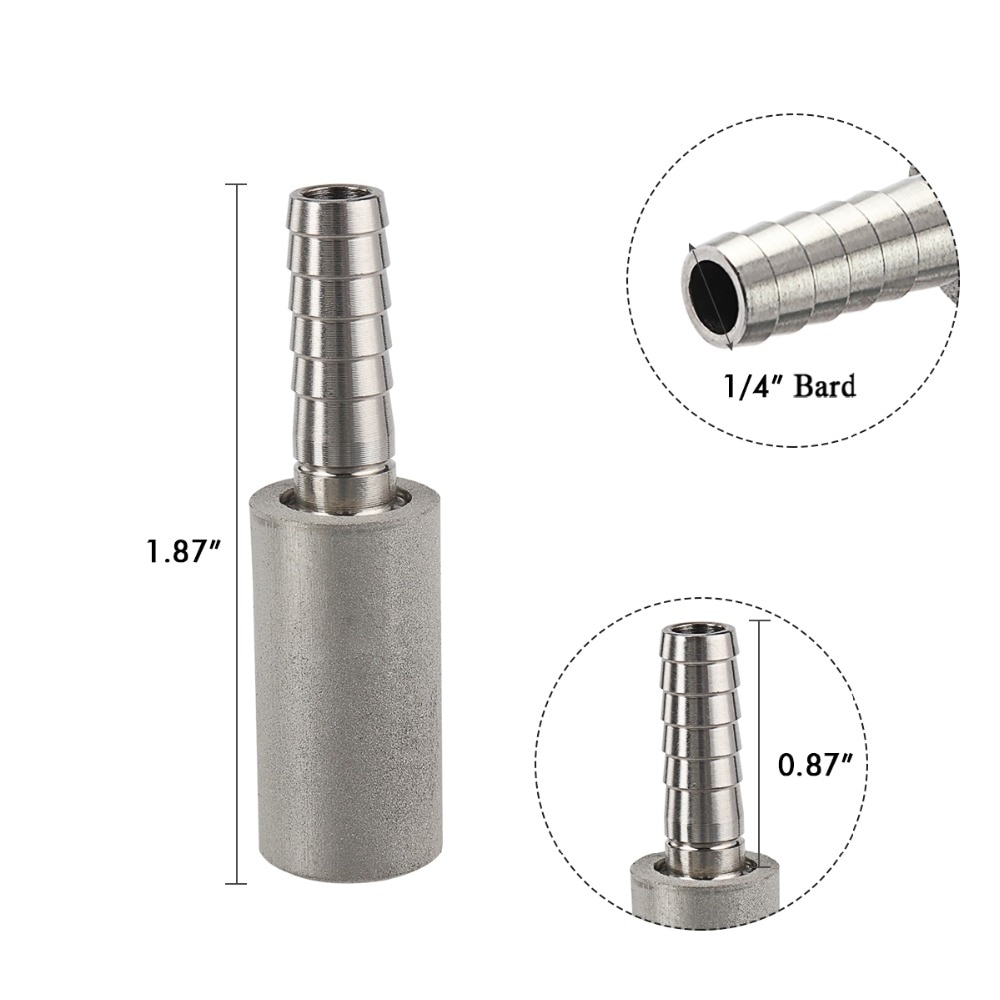 Diffusion Stone Oxygen Stone 2 Micron Stainless Steel Homebrew Beer Brewing Steel Beer Carbonation Aeration For Beer Wine Tools