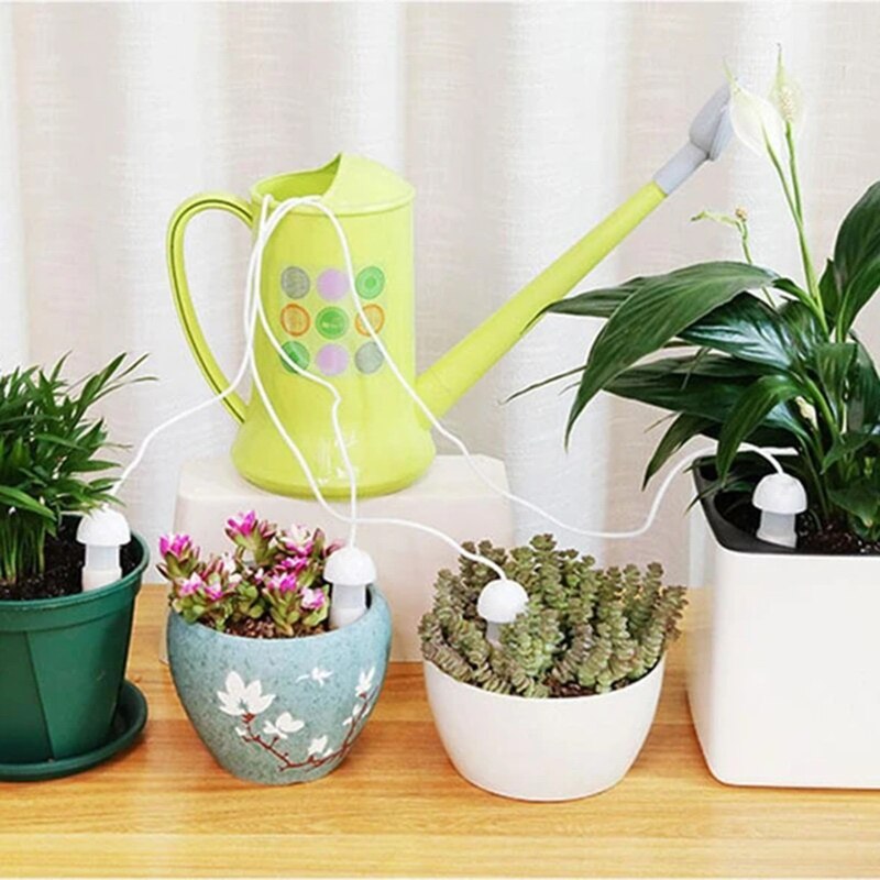 Plant Waterer Self Watering Spikes Plant Watering Devices With Slow Release Control Switch Automatic Vacation Drip HG99