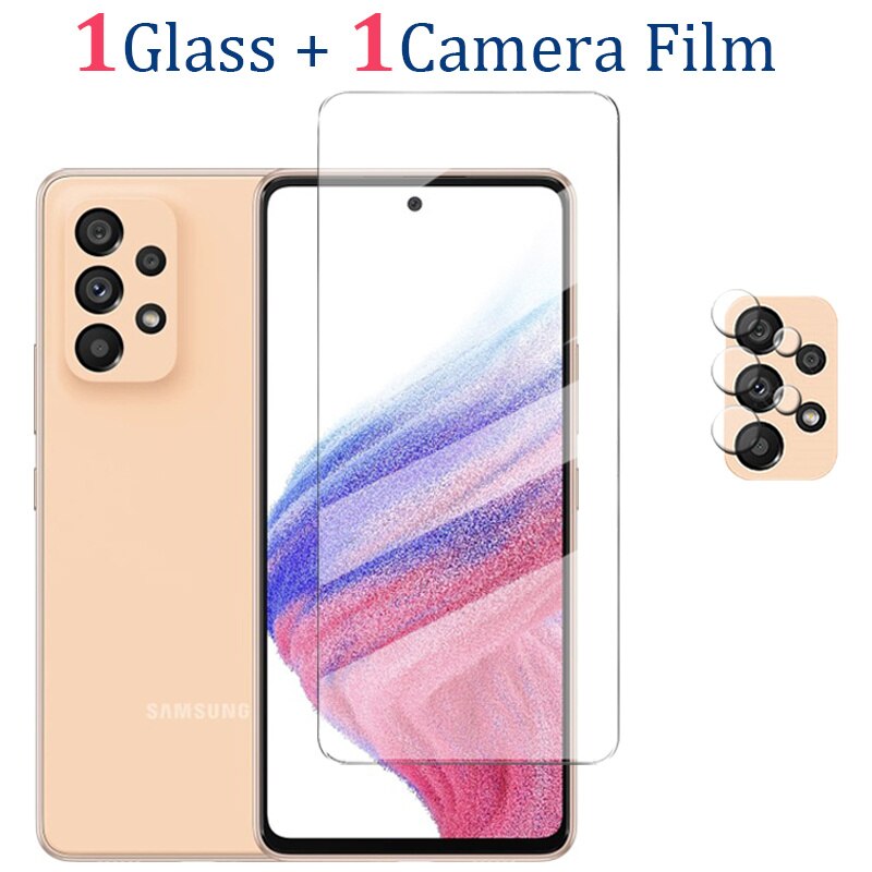 Pelicula Samsung A53 5G Protective Glass A53 Samsung Sansung Galaxi A 53 5G Screen Protector Film For samsung galaxy a53 Glass: 1Glass 1Camera Film