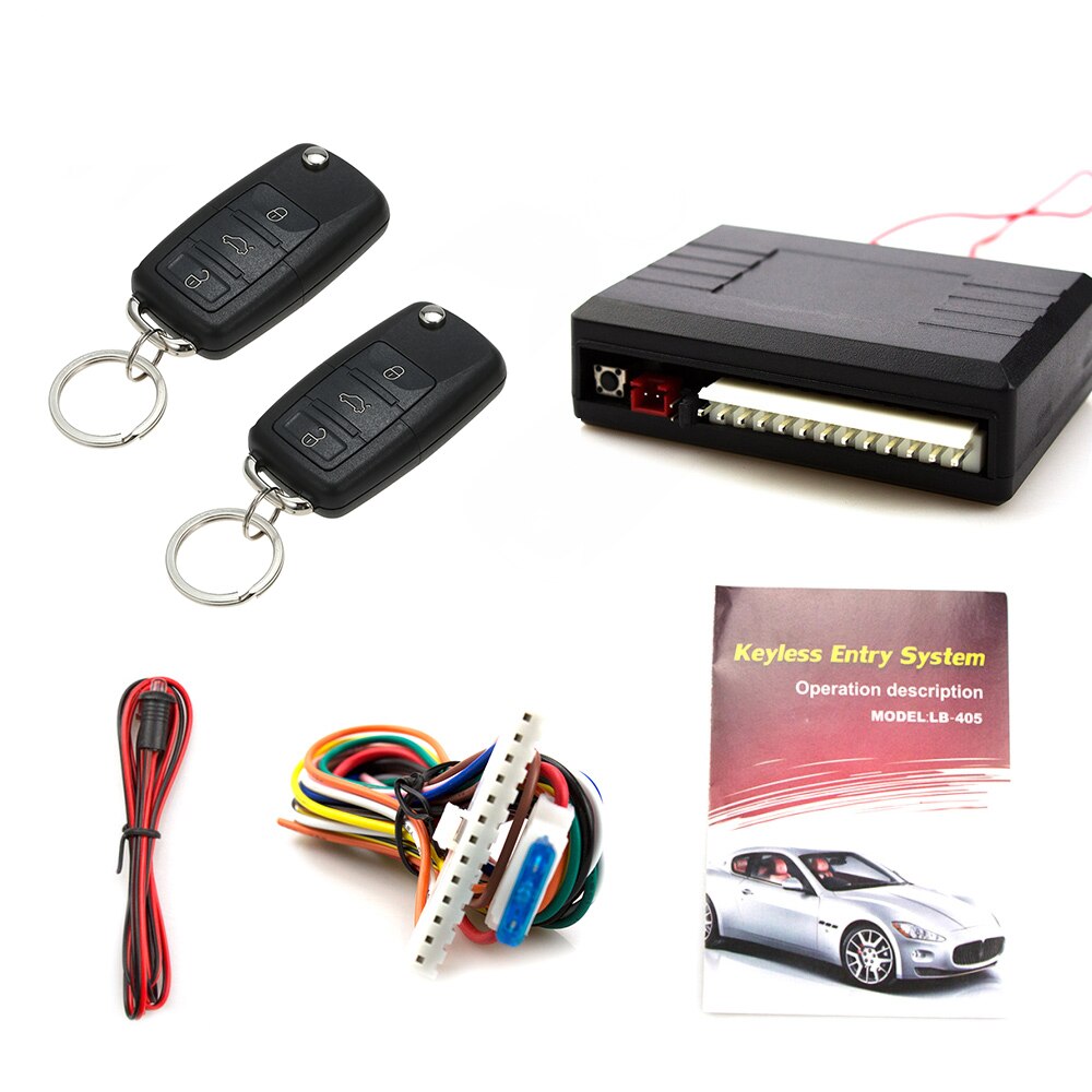 Eunavi-sistema de alarma de coche Universal con Control de teléfono inteligente, sistema de entrada sin llave, llavero, cerradura de puerta Central
