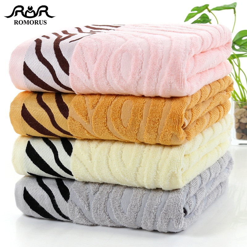 100% Toalla de bambú textura de tigre cara baño toalla Super suave absorbente fibra de bambú toallas de baño Toalla grande de playa