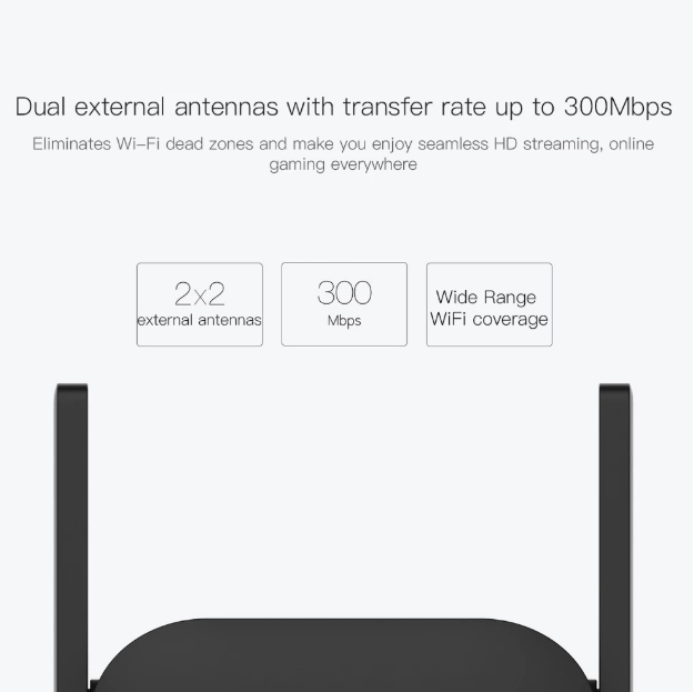 Original Xiaomi Mi WiFi Repeater Pro Extender 300Mbps Wireless Network Wireless Signal Enhancement Network Wireless Router