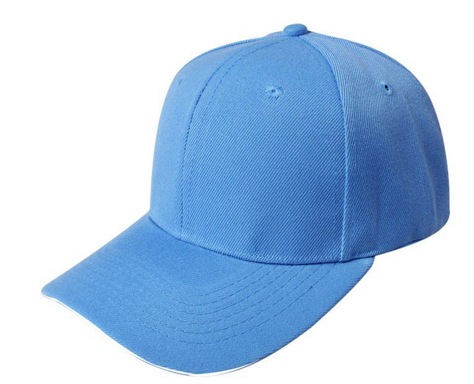 Silver fiber radiation high protective baseball cap, head electromagnetic radiation proof cap, silver fiber EMF shielding cover.: sky blue