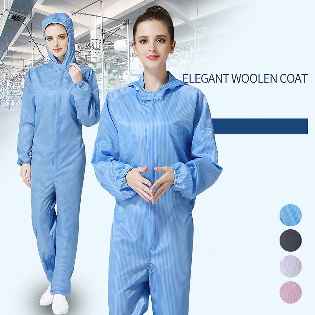 Female Protective Clothes Reusable Isolation suit Anti-Static Waterproof Anti-Fog workwear спецодежда Female Jumpsuit A60
