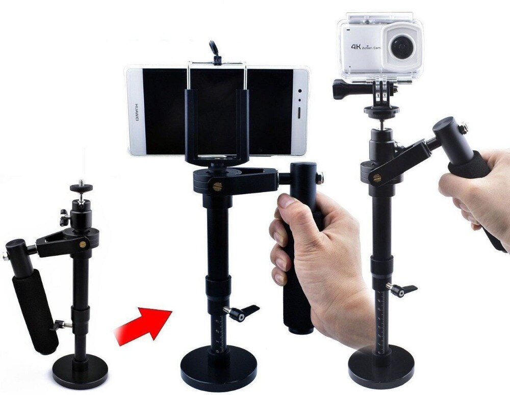 Estabilizador de cámara S30 para GoPro 6 5 4 3 2 1, Steadicam Iphone 6 7 Plus, teléfono móvil