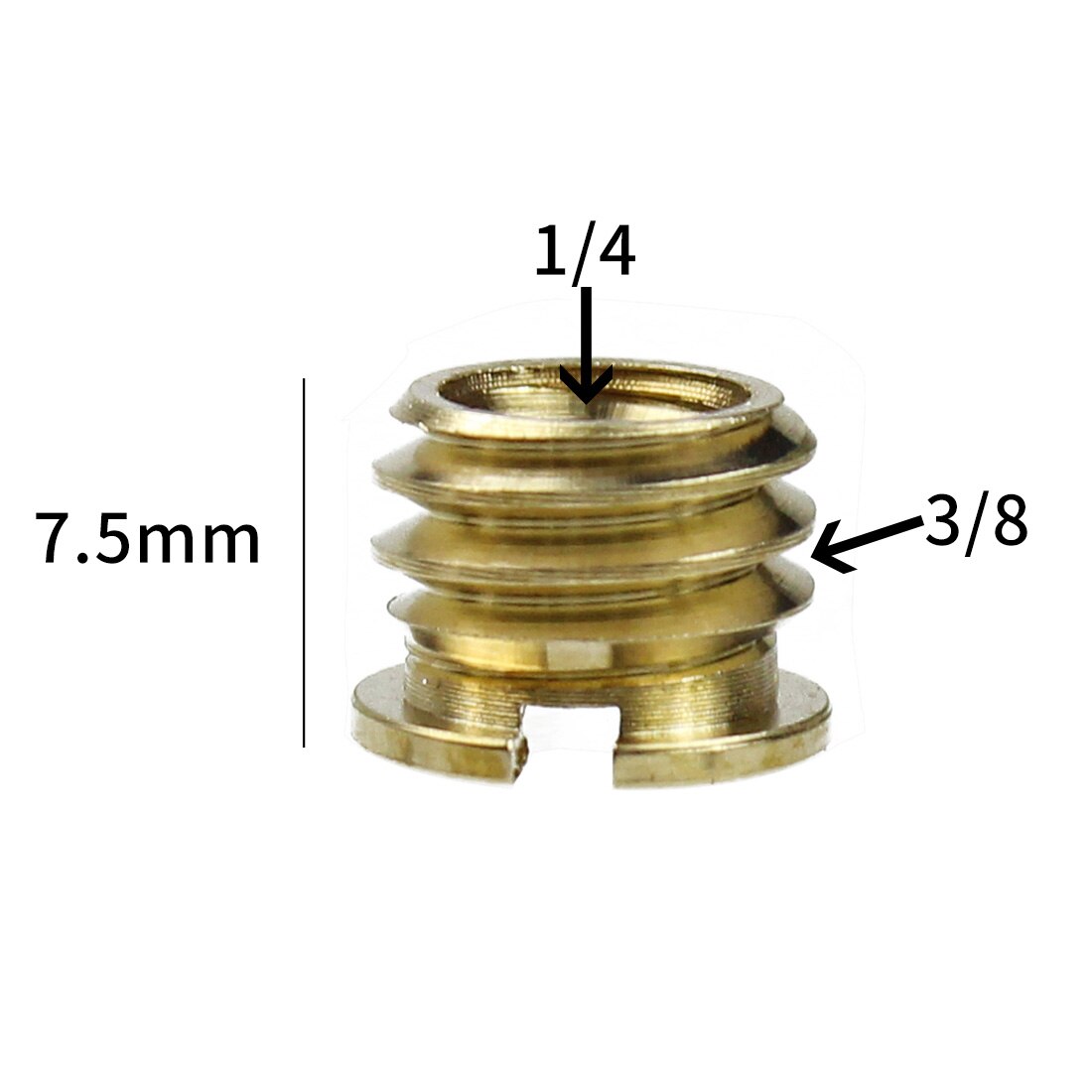 Photo Studio Accessory Multi-standard Adapter Screws 1/4 3/8 B/E Internal and External 1/4-1/4 1/4-3/8 Screw Nut: Copper