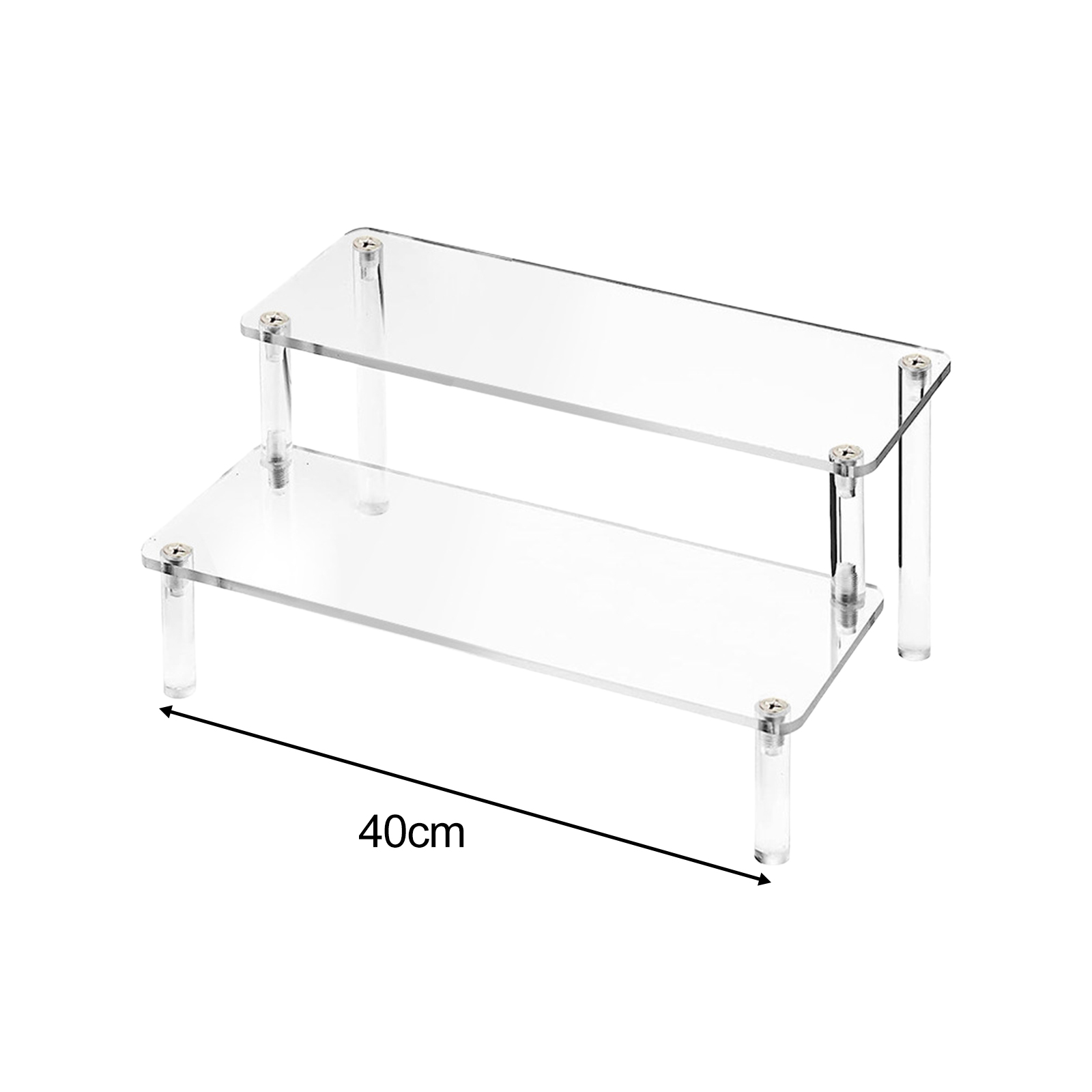 Holz Riser Display Regal Veranstalter Rechteck Holz Display Riser Ständer für Dessert Cupcake Schmuck Sammlerstücke Display Riser: Dark Khaki