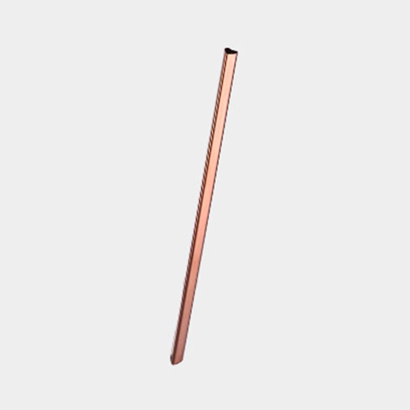 1pcs Drinking Straw Heart-shaped Straw Stainless Steel Reusable Straws Bar Boba Bubble Tea Milkshake Straight Straws Tubes: rose gold