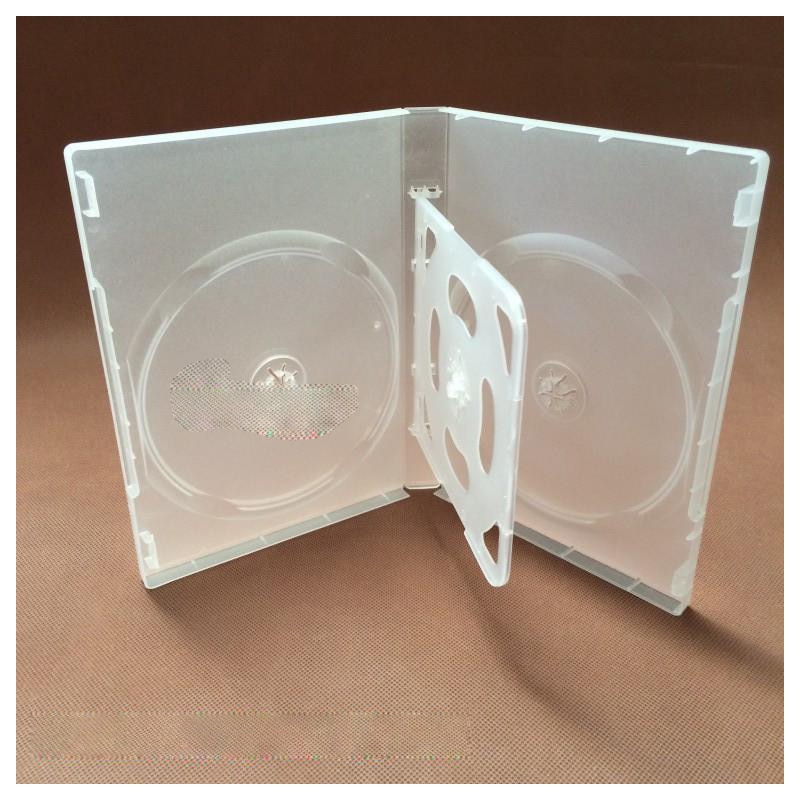 188X135X20mm Gloednieuwe 1Pcs 4DVD Transparante Zacht Plastic Case Hold Insert / 4 Disc