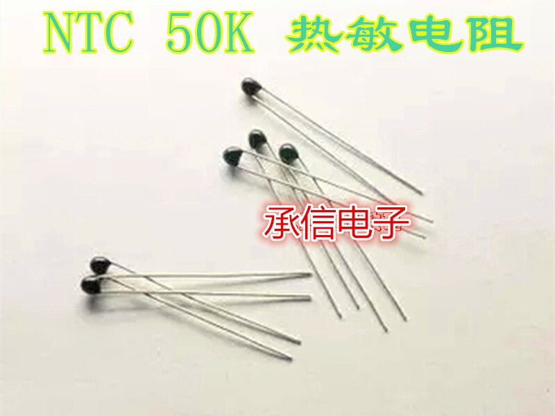 1% NTC 50K thermistor negro/cabezas de partido MF52E 3950K