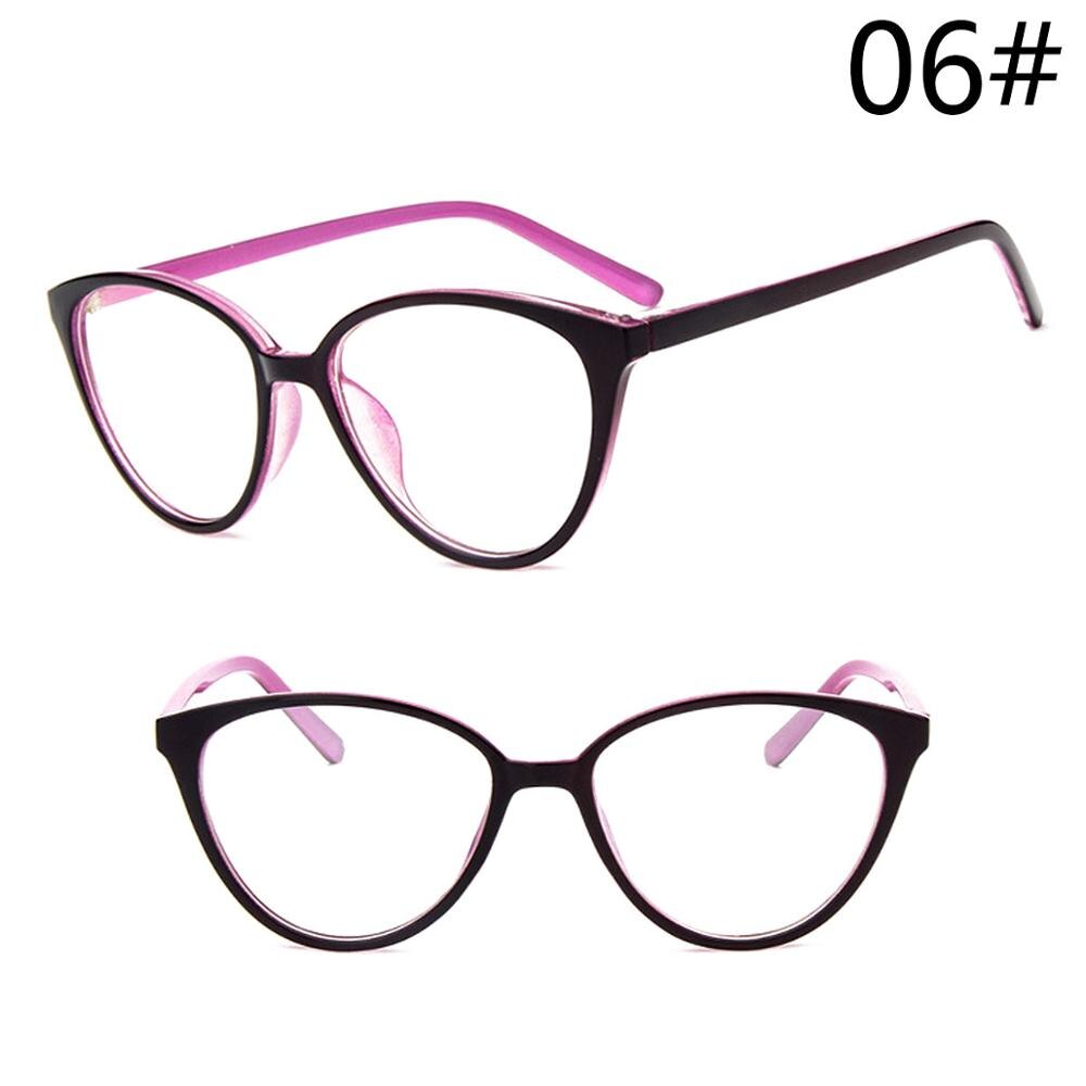 Wishclub retro briller runde metal briller kvinder mænd almindeligt glas kvindelige transparente briller: 6