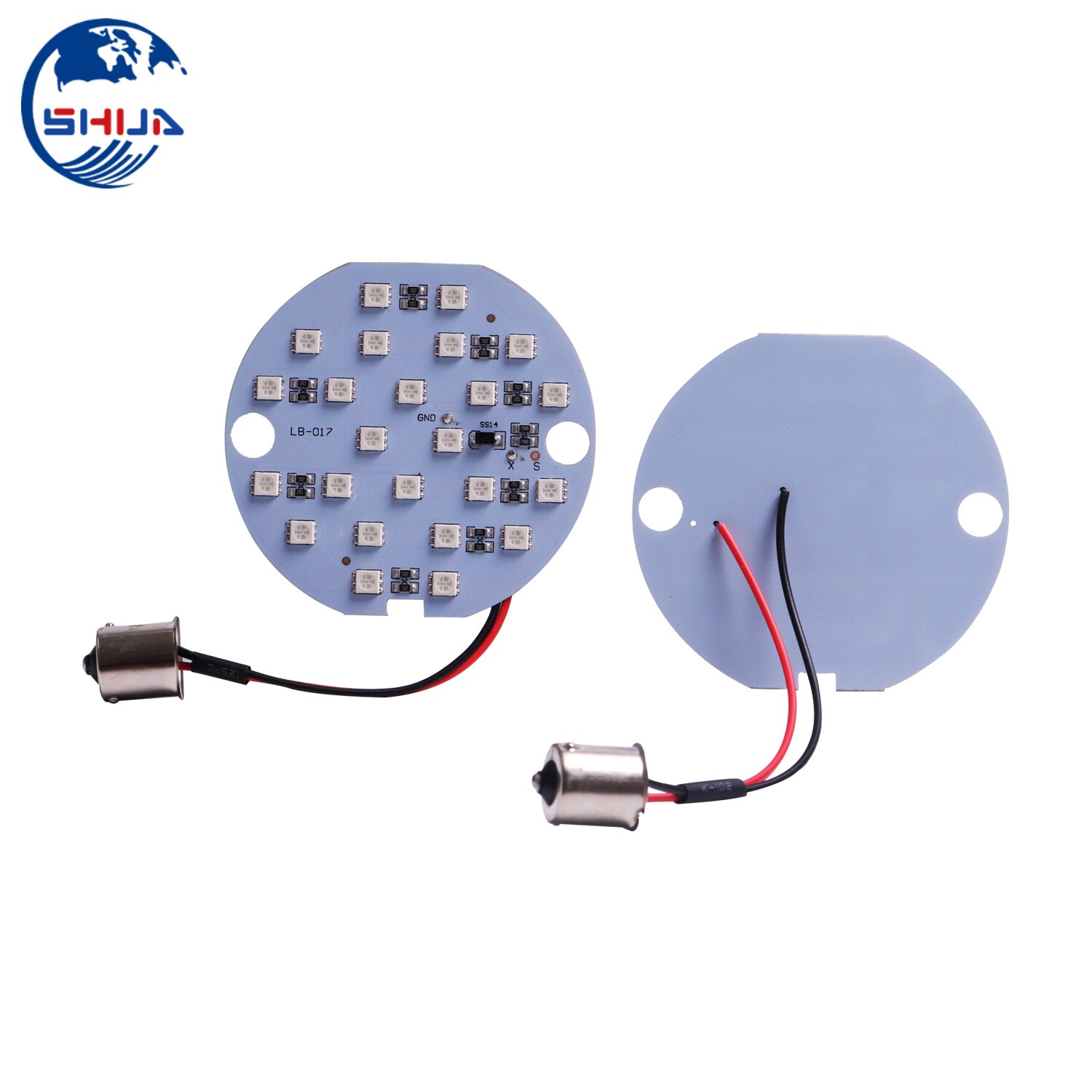 2pcs 3" Bulb 1156 LED Turn Signal Panel Light Amber For Harley Touring Road King Electra Road Ultra Glide Softails 86-14