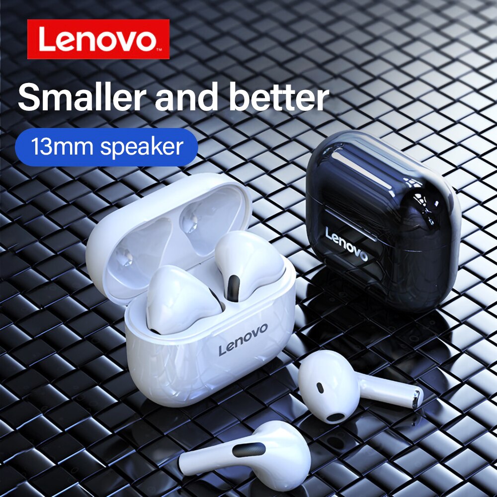 Original Lenovo LP40 TWS Wireless Earphone Bluetooth 5.0 Dual Stereo Noise Reduction Bass Touch Control Long Standby 300mAH