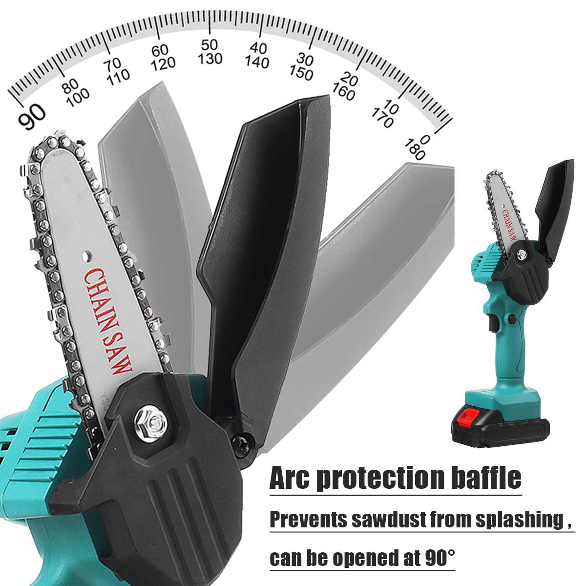 1500W 168VF Electric Pruning Saw Electric Saw Woodworking Electric Saw Garden Logging Mini Electric Chain Saw For Makita Battery