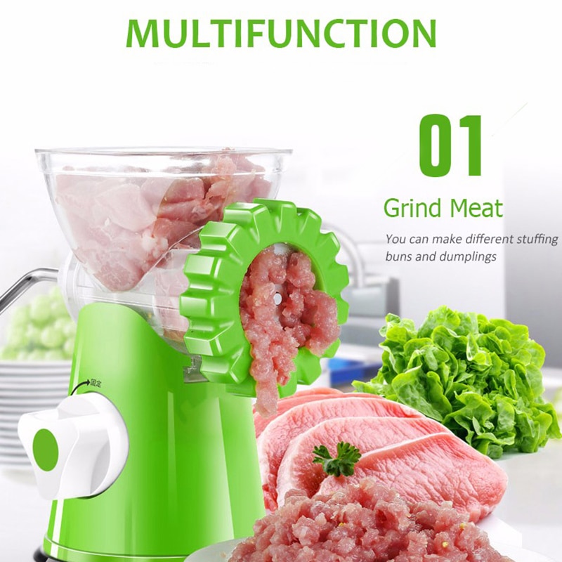 Huishoudelijke Vleesmolen Groentesnijder Multifunctionele Hoge Roestvrij Staal Vlees Slicer Worst Machine Keuken Tool