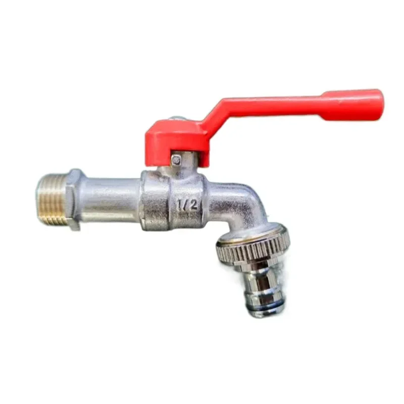 draussen Doppel Wasserhahn Wasserhahn Außen Garten Schlauch Wasserhahn Adapter 1/2'' 3/4'' 1 Einlass 2 BC Wassertank Anschluss Durcheinander Wasserhahn: Blau