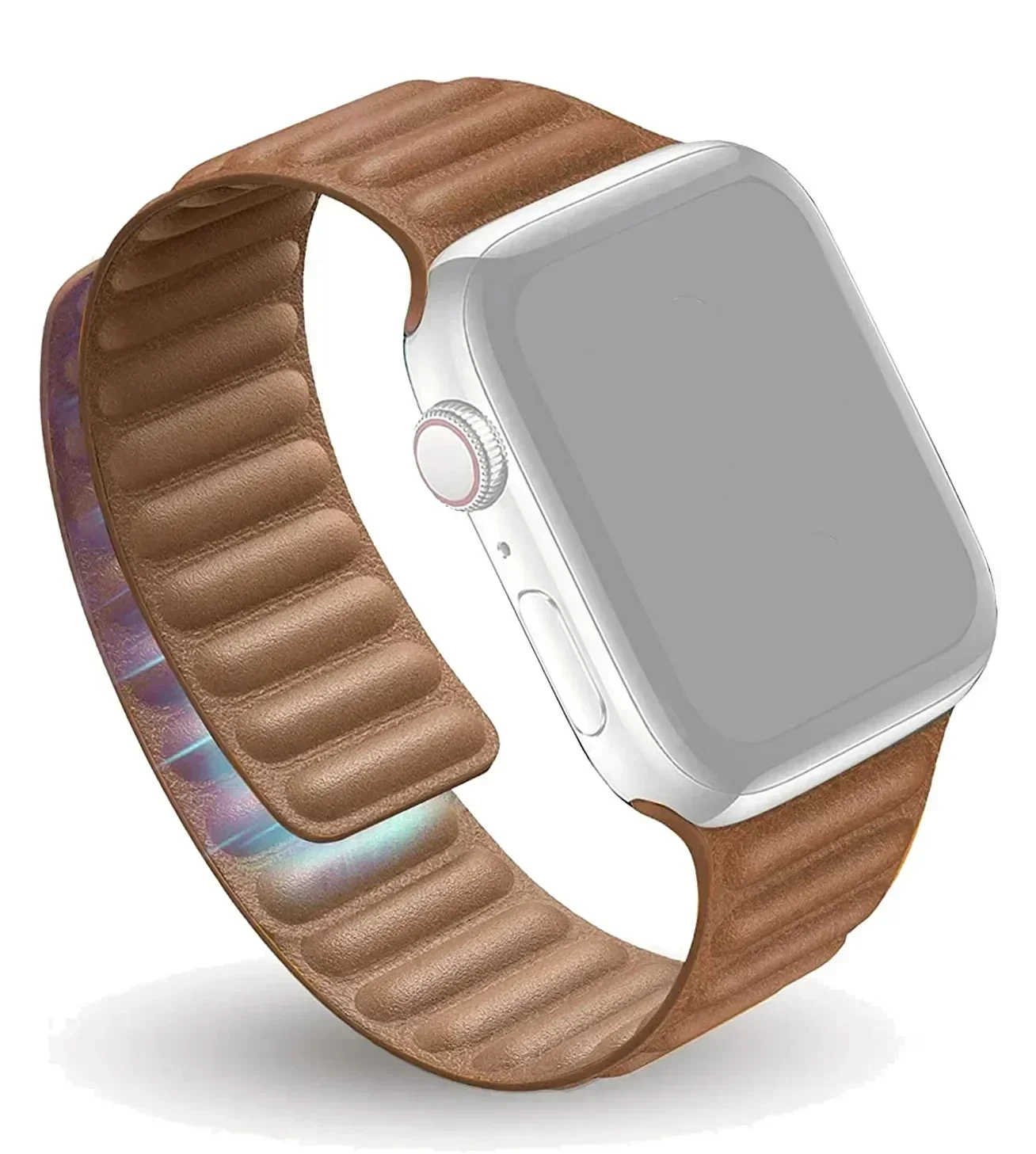 officiële website lederen band voor Apple Watch Band 45 mm 46 mm 42 mm 44 mm 40 mm magnetische lus link armband iWatch 49 mm 10 9 8 7 6