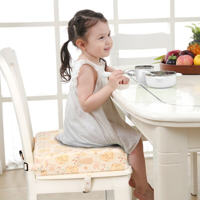 Vierkante stoelverhoger eetkamerstoel wasbaar dik kussen voor kinderen baby dxad