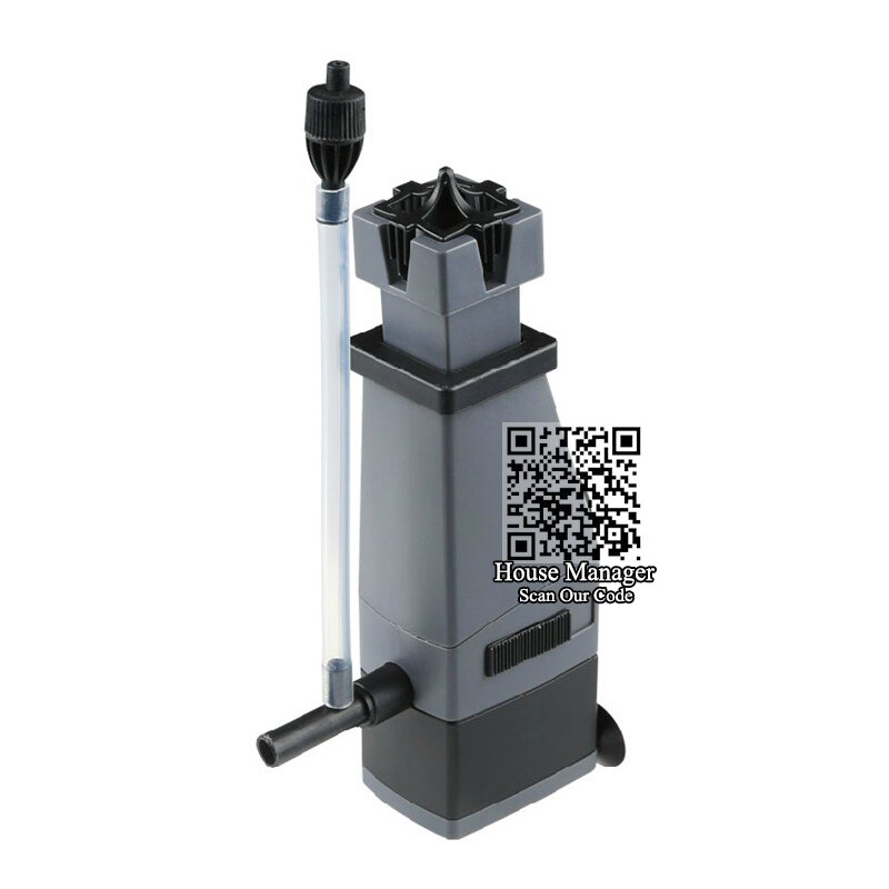 3W SUNSUN surface skimmer oil remove film + add oxygen + adjustable air flow water flow for saltwater, protein skimmer aquarium: US Plug adapter