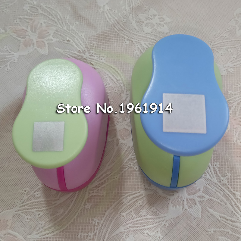 2pcs(1.8cm,1.1cm)square shape craft punch set Squares Punch Craft Scrapbooking school Paper Puncher eva hole punch