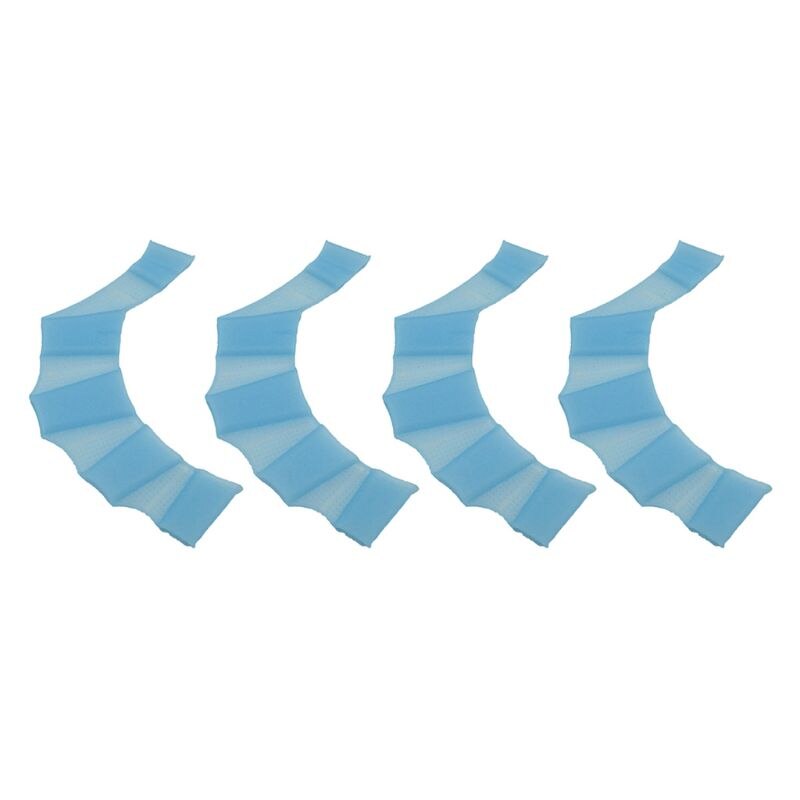 2 paar zachte siliconen zwemuitrusting, peddelvinnen, vingers, handpalm, zwemvliezen, trainingshandschoenen, waterbestendige zwemvliezen