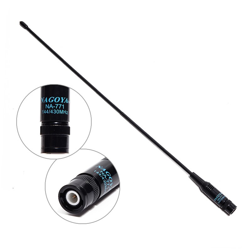 Nagoya NA-771 BNC double bande douce 144/430MHz antenne pour Baofeng Yaesu TYT Wouxun talkie-walkie Radio accessoires