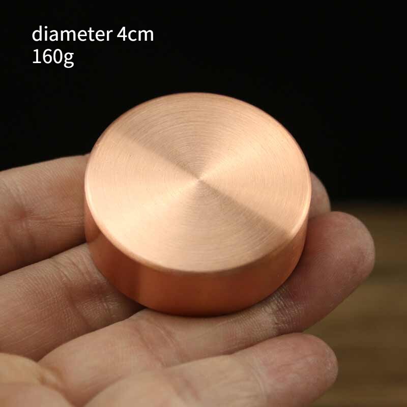 Draagbare Chinese Gossip Messing Papier Gewicht Ronde Presse-papier Metalen Chinese Brush Pen Schilderen Papier Gewicht Metalen Decoratie: K no pattern