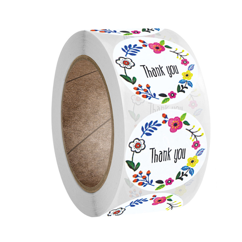 100-500pcs 8 Styles Happy Birthday Round Stickers Party Packaging Seal Labels for Scrapbooking Cards Decoration: Rose Red