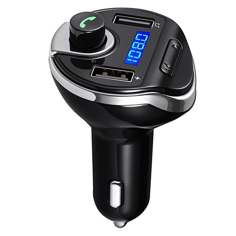 Auto Bluetooth 4.2 Fm-zender T20 Carkit Handsfree Ontvanger O Muziek Lcd Mp3 Speler Dual Usb Car Charger