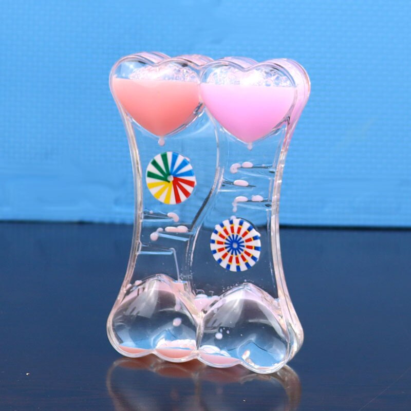 Tobogán de plástico para aceite, adornos sueltos, postre de leche, color líquido, reloj de arena, derrame de aceite, juguete de: sy04