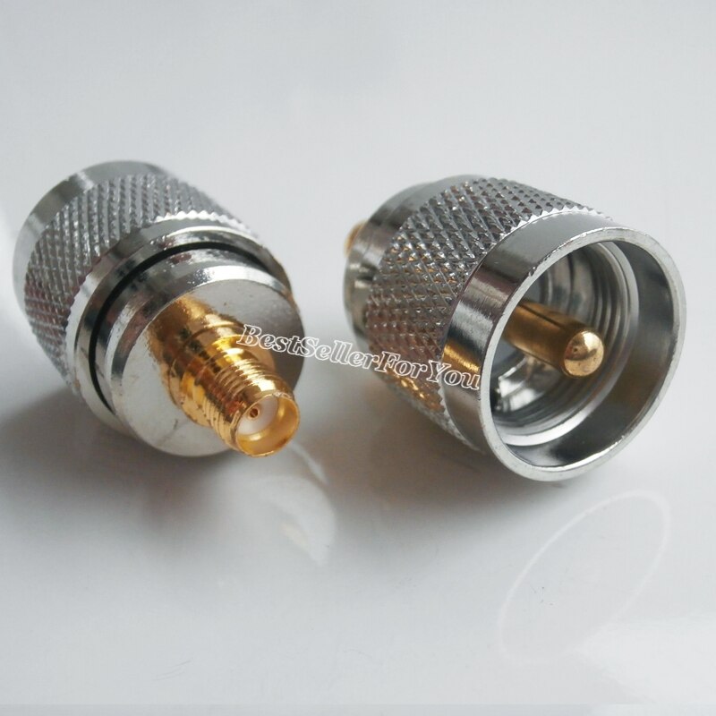 Conector SMA hembra a UHF macho PL259 PL 259, adaptador Coaxial RF Coaxial, 1 unidad,
