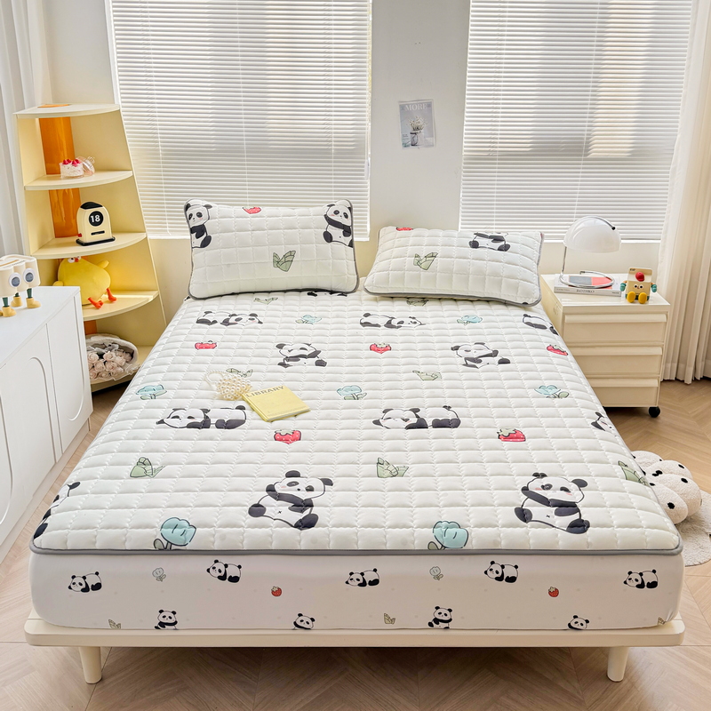 Dikke Matrashoes Cartoon Stijl Sprei Gewatteerd Bed Voor Thuis Volwassenen Kinderen Bedlinnen Fundas De Colchón (Geen Kussensloop)