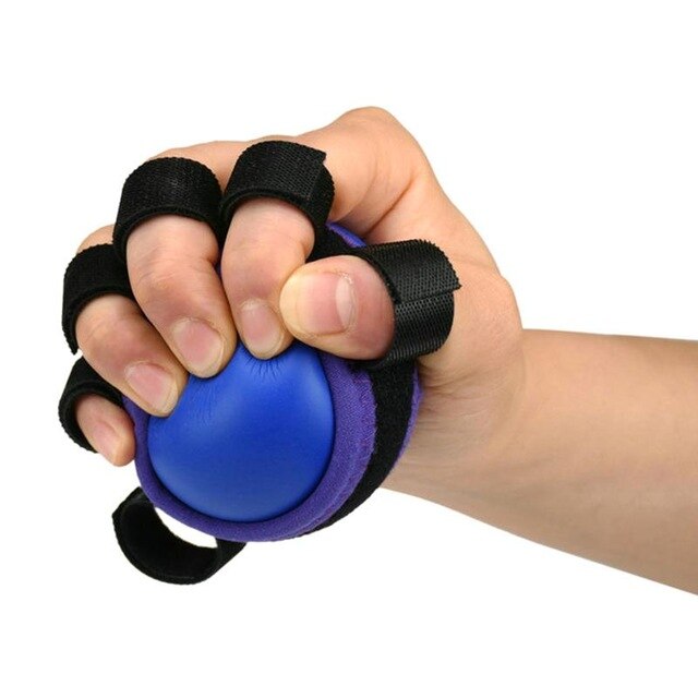 Sport Fitness Equipment Finger Hand Grip Muscle Power Training Elastic Rubber Ball Rehabilitation Exercise