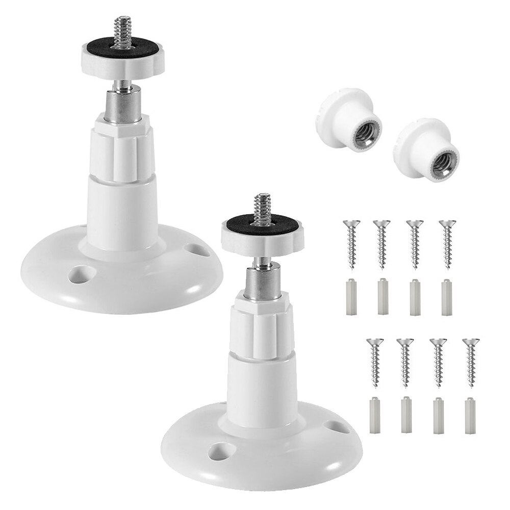2 Packs Mount Bracket for Blink XT Camera Security Camera System Weatherproof 360 Degree Protective Adjustable Mount: 2 Pack White