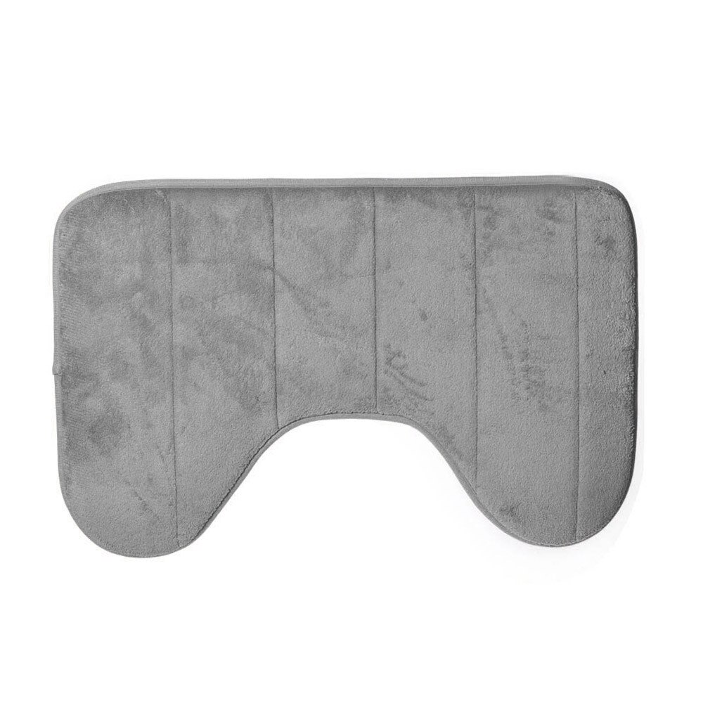 Bathroom Carpet Dywaniki Lazienkow Bathroom Accessories Tappeto Bagno 40*60Cm U Shaped Bath Mats Anti Slip Home Bathroom#w: Gray 