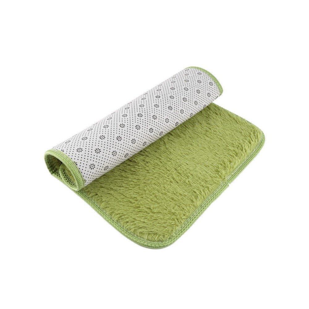Flokati shaggy siddemåtte tæppe beige tæppe skridsikre tæpper egnet til stue og soveværelse blødt tæppe 40*60 cm 10