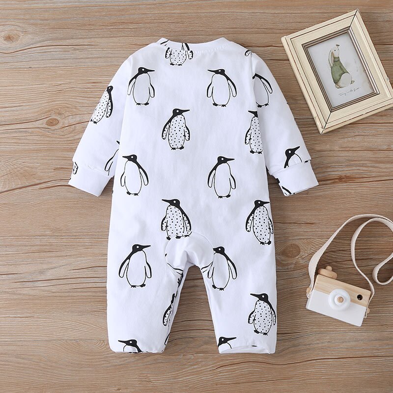 Baby Jongens Herfst Leisure Baby Lange Mouw Voet Wrap Leuke Een Stuk Jumpsuit Kleding Voor Baby Jongens