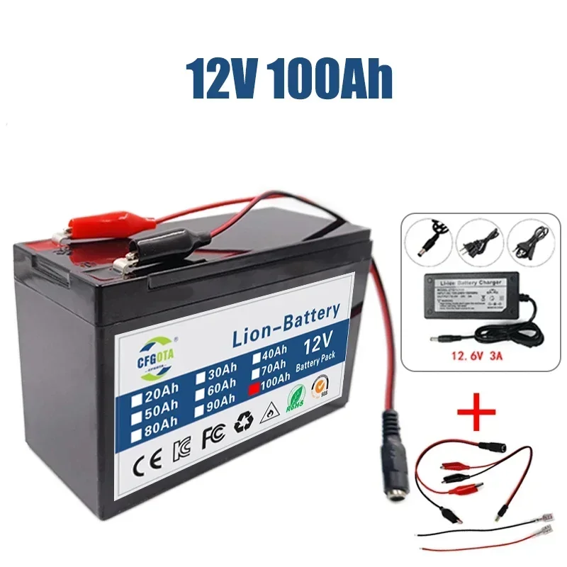 Batterie 12 V – supérieure pour une longue endurance dans l'énergie solaire et les applications de véhicules électriques BMS intégré: Rose