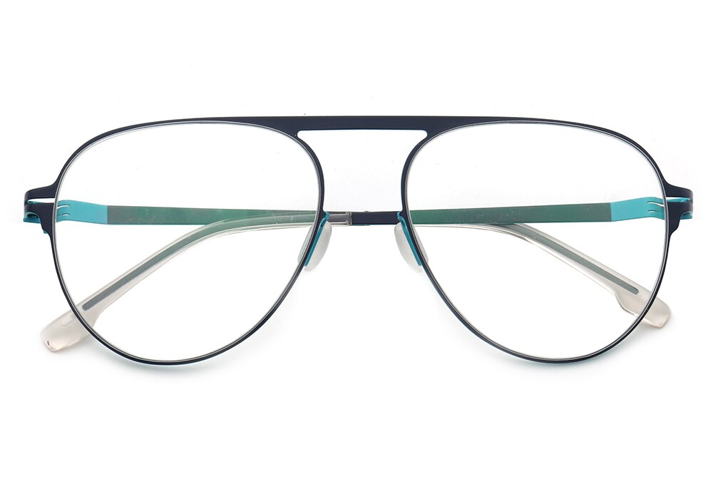 Montura de gafas ópticas de aleación de silicona para hombres, gafas graduadas para miopía , a la de gran tamaño montura de Metal, gafas ULTEM: C2