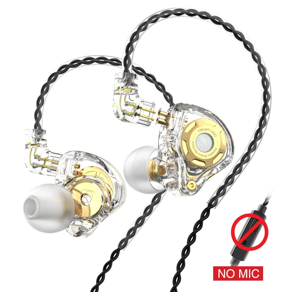 TRN MT1 Pro HIFI In Ear Earphone DJ Monitor Earphones Earbud Dynamic Sport Noise Cancelling IEM Headset TRN X7TA1ST1 For KZ Fiio: Whitenomic
