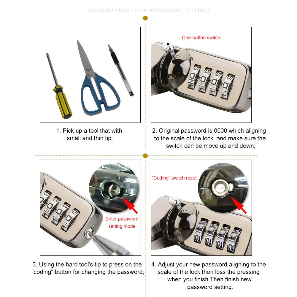 Anti-Diefstal Laptop Lock Universele Pc Laptop Computer Security Nummer Sluizen Kabel