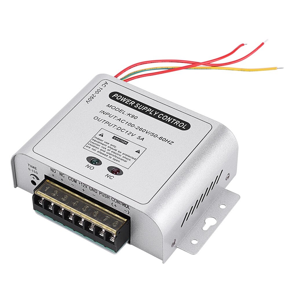 K90 Superieure DC 12 V Deur Toegangscontrole Systeem Schakelaar Voeding Adapter 5A/AC Sterke Anti -interferentie 110 ~ 240 V