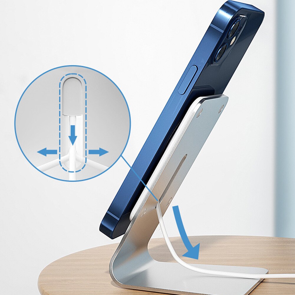 Telefoon Lading Draadloze Magnetische Telefoon Oplader Non-Slip Stand Houder Voor Iphone 12 Magsafe Bureau Power Base Dock Cradle beugel