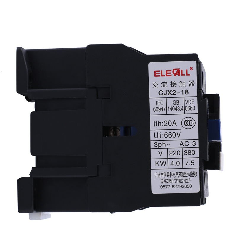 Elecall  ac 380v 220v kontaktormotor startrelæ cjx 2-0910 kontaktor 220 spænding valgfri 9a kontaktor