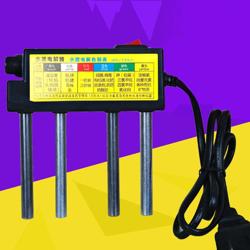 1 set Tap water detector TDS Tester Water testing electrolyzer Drinking water purity test tool water tub US plug