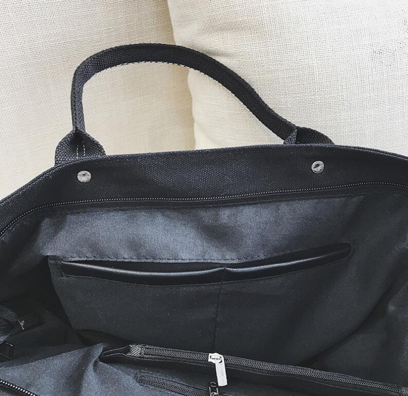 ANAWISHARE Women Handbags Canvas Shoulder Bags Large Ladies Casual Tote Bag Crossbody Bag For Women Messenger Bag Bolsa Feminina