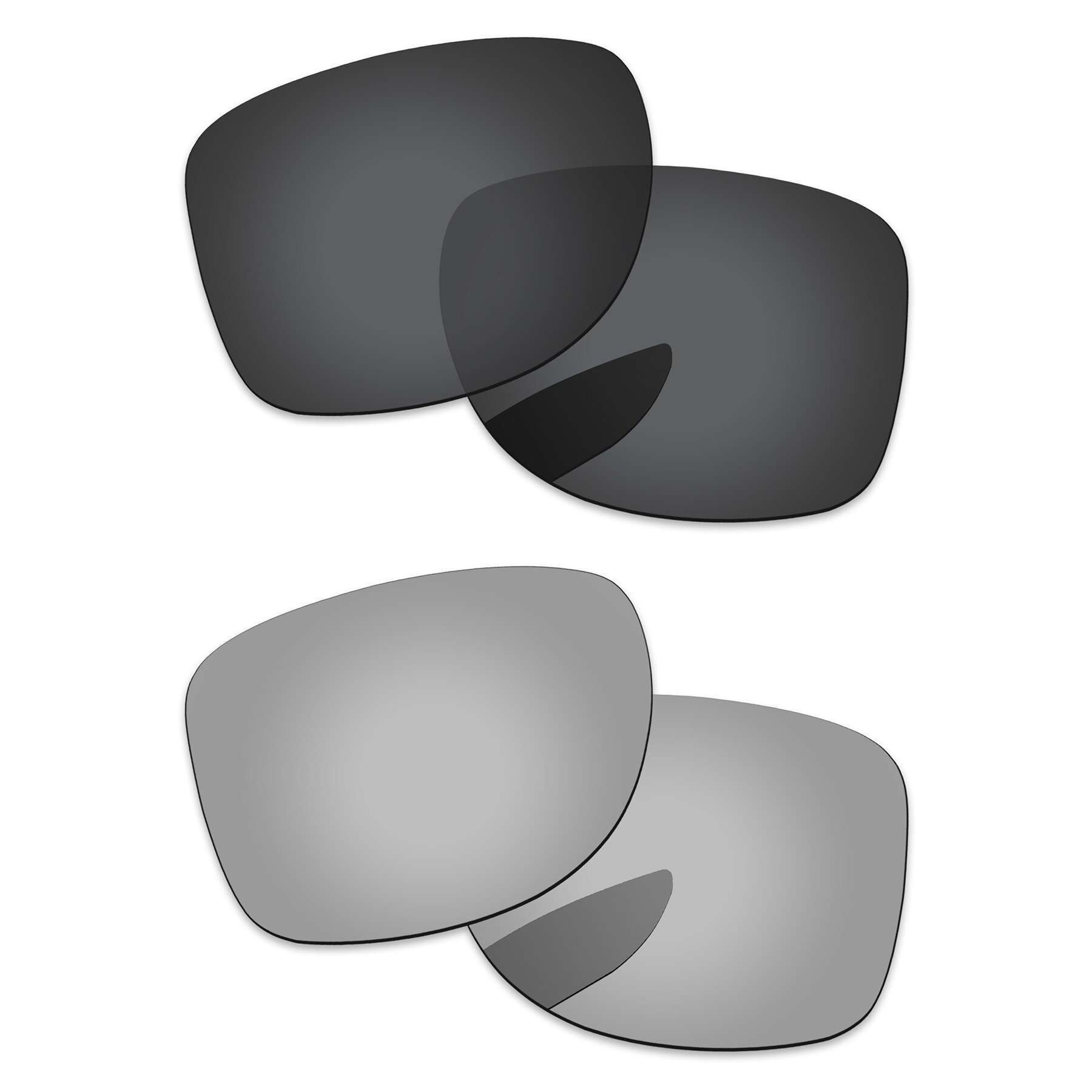 Alphax Vervanging Lenzen Voor Authentieke Gauge 8 L OO4124-62 Zonnebril Gepolariseerde-Meerdere Opties: 2 Pairs-Black-Silver