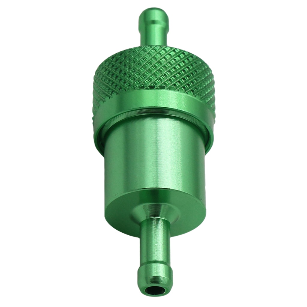 0.3in 40 Aluminum High Flow Fuel Inline Petrol Filter Car Truck Green