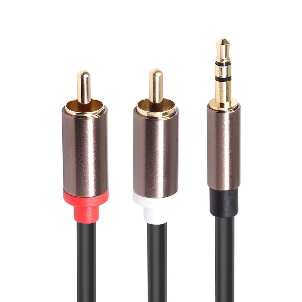 3.5Mm Naar 2rca Male Stereo Audio Cable Rca Hifi Audio Kabel Aux Rca Jack 3.5 Y Splitter Voor rca Kabel